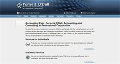 Desktop Screenshot of porterandodell.com
